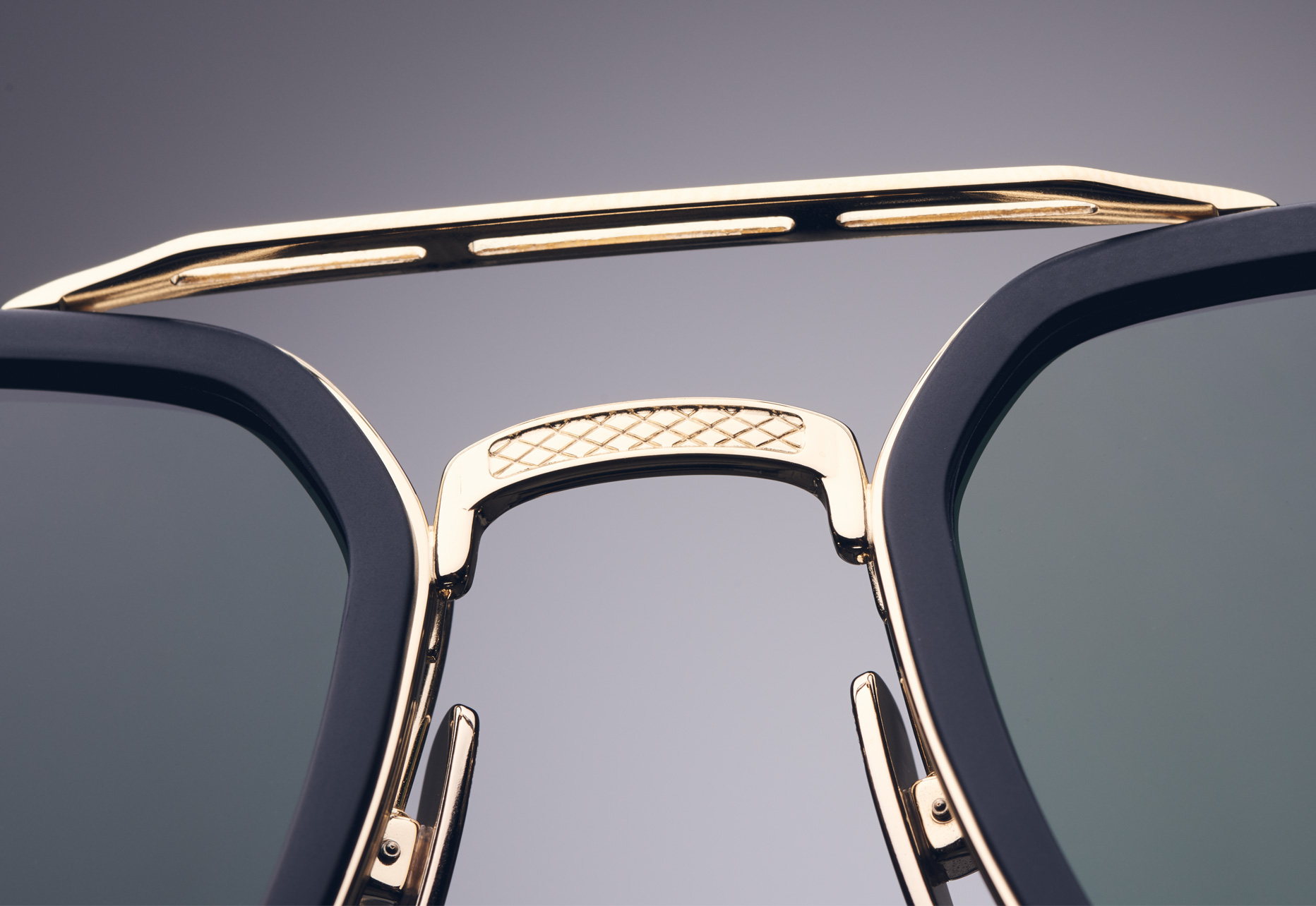 TITANIUM FRONT FRAME, BRIDGE PIECE AND BROW BAR