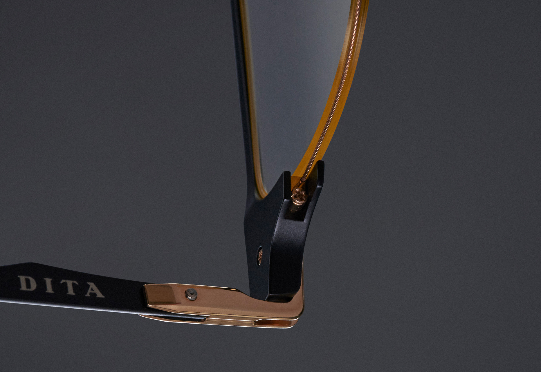 SEMI-RIMLESS CONSTRUCTION WITH CUSTOM METAL LENS WIRE