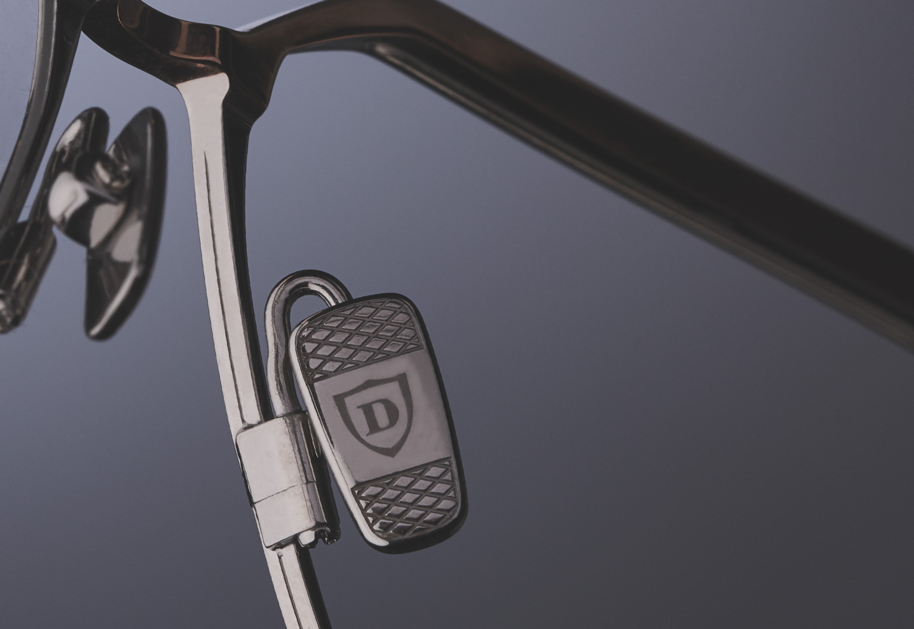 CUSTOM TITANIUM NOSE PADS WITH DIAMOND PRESSED DETAILS